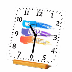 Custom Metallic Table Clock